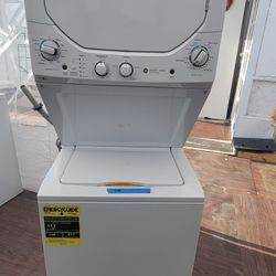 KENMORE WASHER AND DRYER 24"S STACKED UNIT PERFECTLY WORKS 