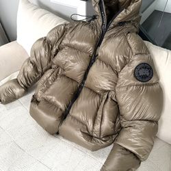 Canada Goose Black Label  Beige Crofton Puffer Parka XL