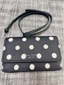 Kate Spade black polka dot purse (New)