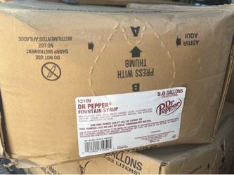 Dr pepper syrup bag in the box