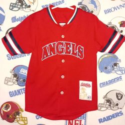 Stitches Athletic Gear Anaheim Los Angeles California Angels MLB Baseball Jersey