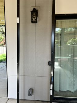 New Black Patio Door Screen 