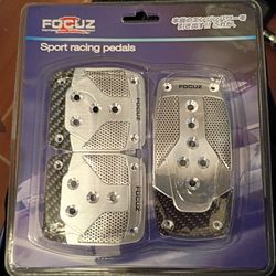 Focuz Motorsport Development Sports Car Racing Silver Pedals