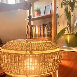 Vintage Wicker Pendant Lamp