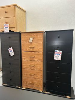 6 Drawers lingerie dresser available in different colors