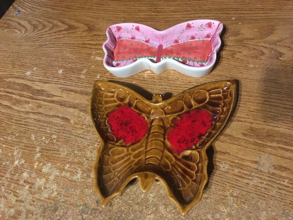 Marcia Of California Plate And Butterfly Dish