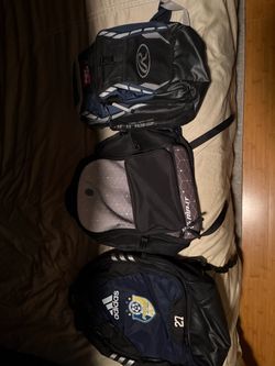 3 Sports Backpack Bundle – Adidas Xolos, Rawlings & All-Star