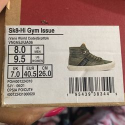 New Vans Sk8‑Hi Gym Issue 'World Code Series