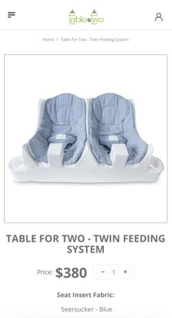 TABLE FOR TWO - TWIN FEEDING SYSTEM