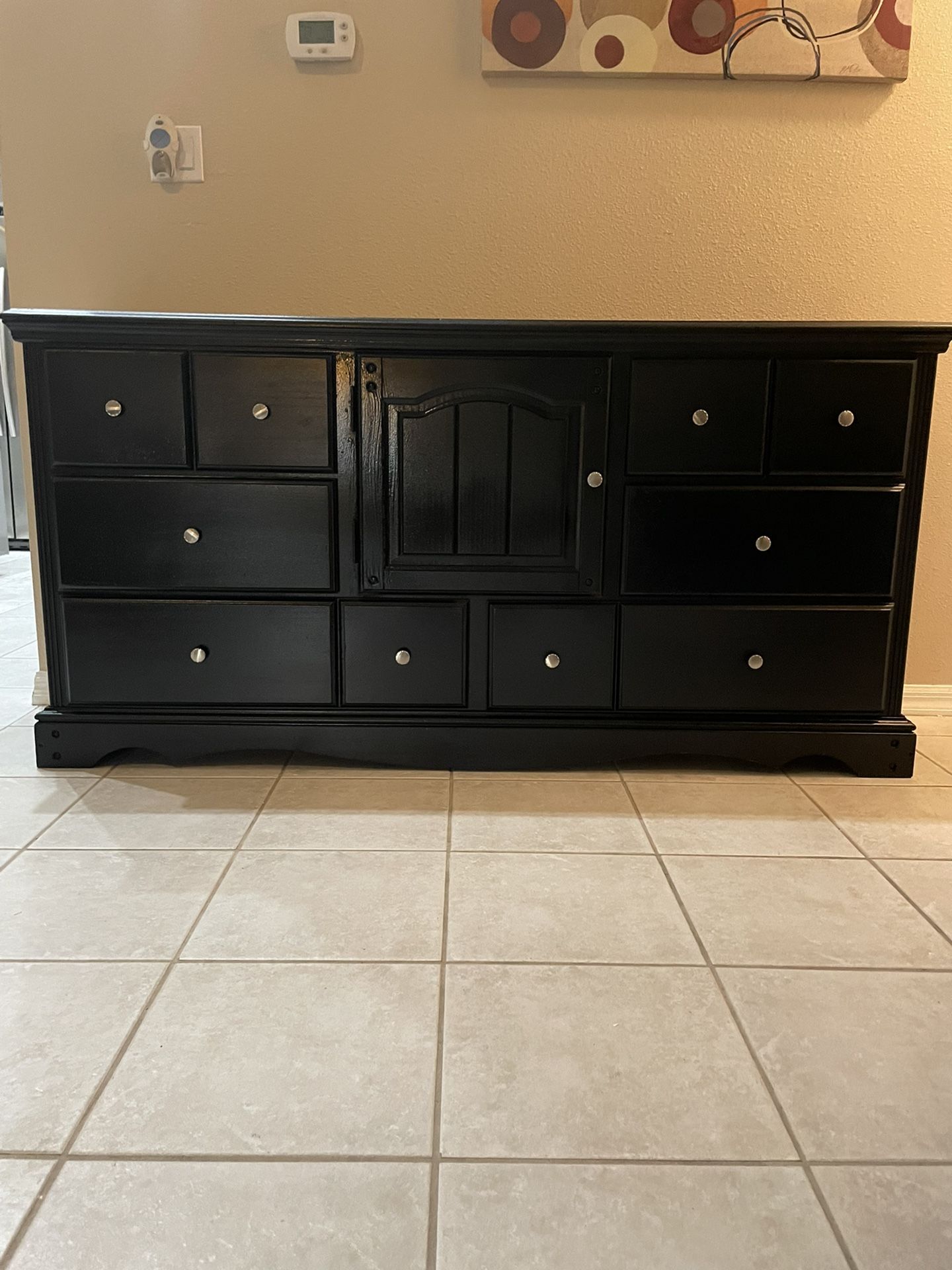 Stunning 6 Drawer 1 Cubby Door For Storage Dresser With Optional Matching Mirror Which Is A Beauty Too!