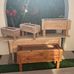 Mini Wood Planters