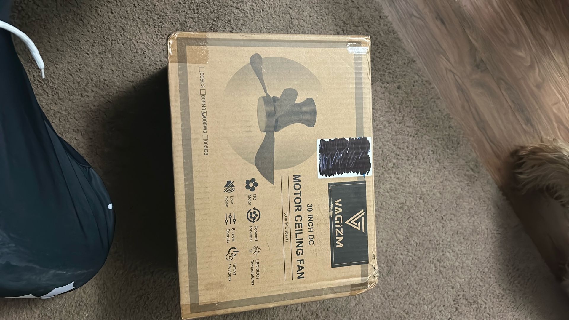 30in. Motor Ceiling Fan