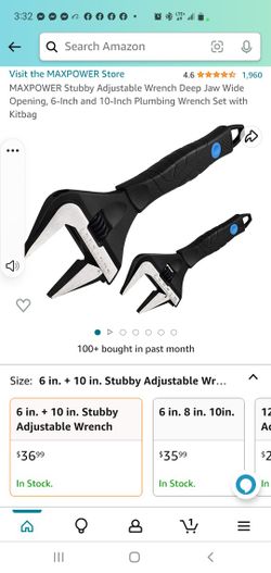 2 piece adjustable wrenches to 6 and a 10 Brand maxpower