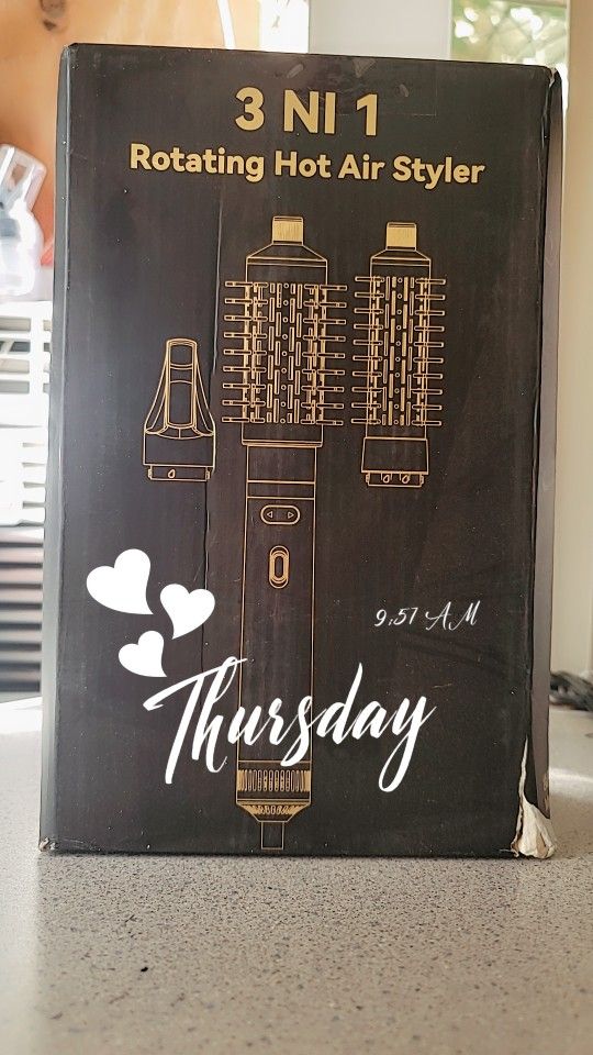 HOT HAIR BRUSH ROTARY 3 in 1