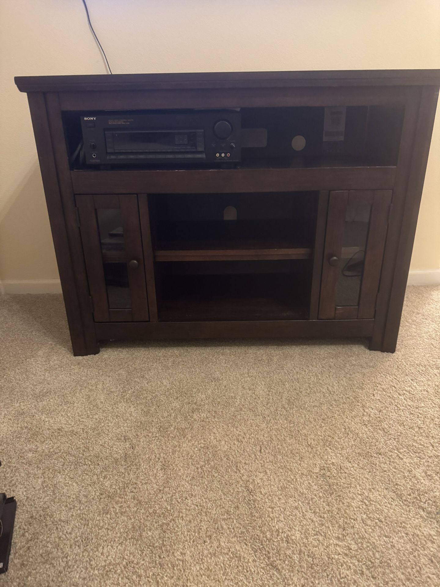 TV Cabinet Shelves And Storage.  