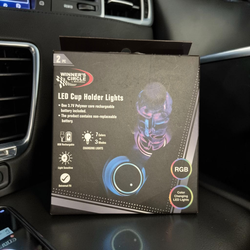 LED cup holder lights