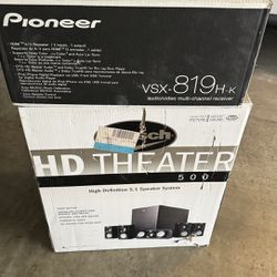Pioneer Receiver and Klipsch Surround Sound System Set