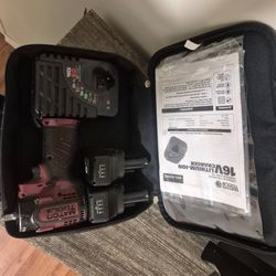 Matco 16v impact with extra battery and case