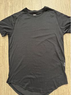 2 Black ASRV Men’s Black Workout Shirts