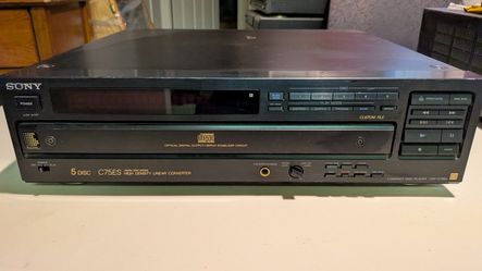 Sony CDP-C75ES 5-Disc CD Changer — ES Series — Works Great