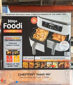 Ninja Foodi 2-Basket Air Fryer 8-Qt Brand New In Box