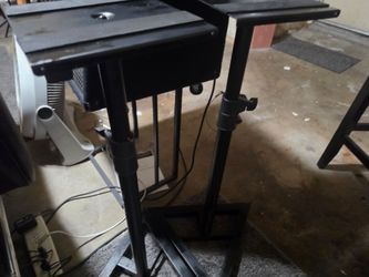 AxcessAbles Heavy Duty Adjustable Speaker Stands, Pair