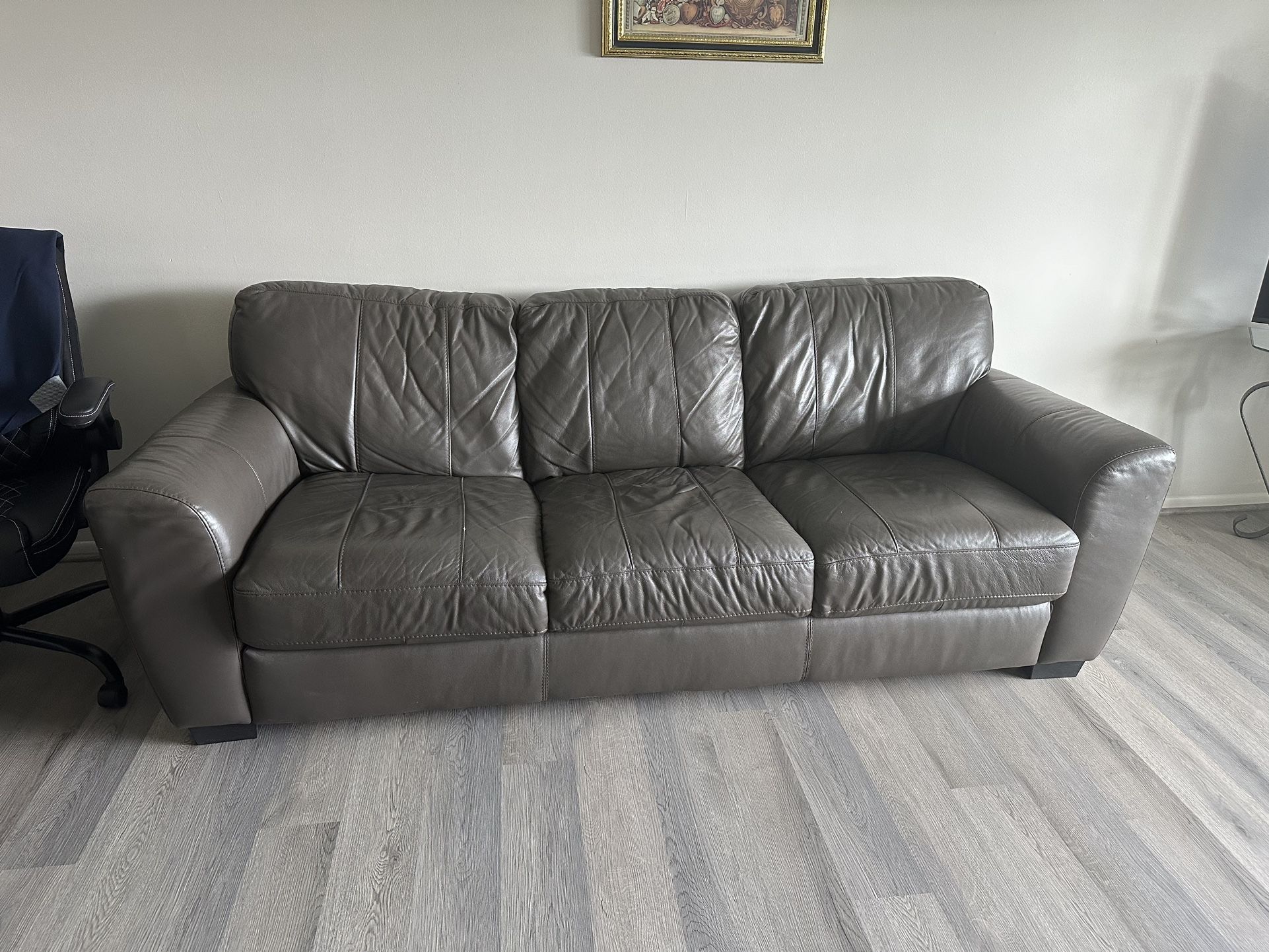 2 Piece Leather Sofa Set