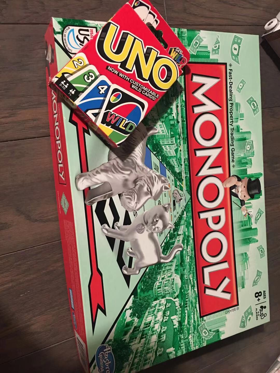 Monopoly and UNO