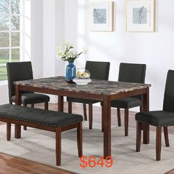 6-piece Dining Table 