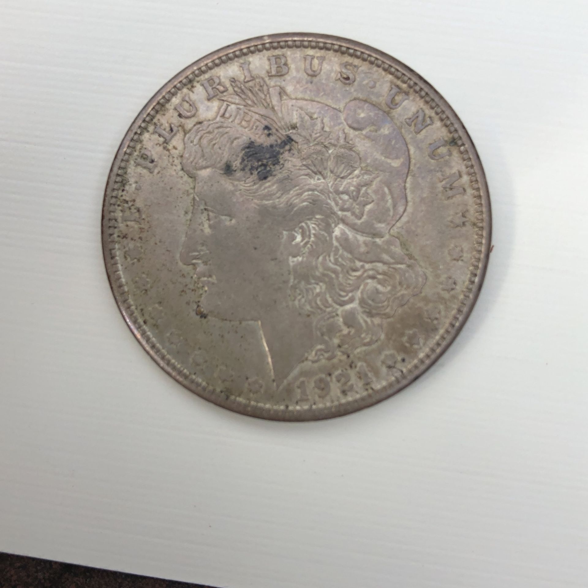 US Liberty One Dollar Silver Coin 1921