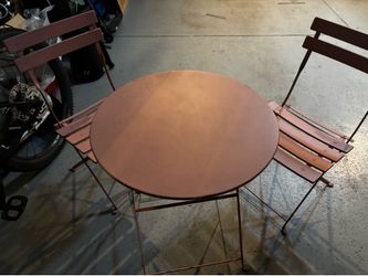 mauve patio set