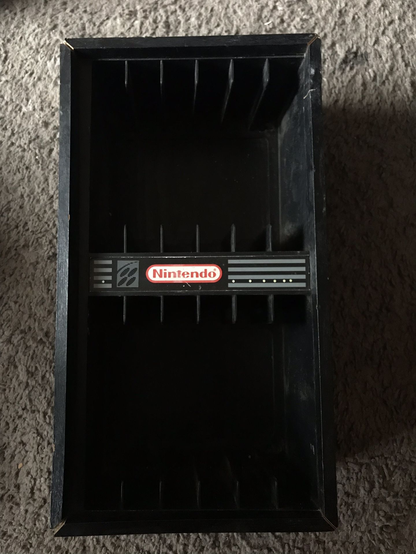 Super Nintendo 12 case game holder wall mount original