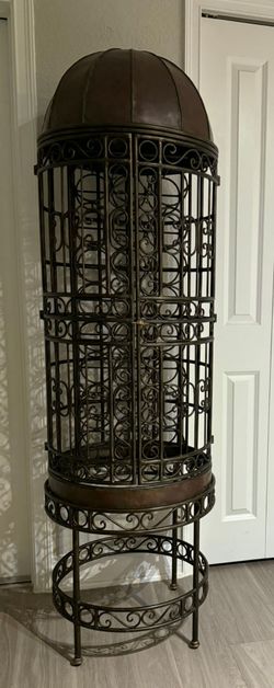 Wrought Iron Dome 21 Bottle Wine Rack
