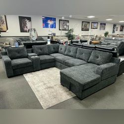 Halloween Sale Sectional Sleeper Sofa With Pull Out Bed