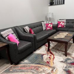 Couch - 3 Seat Love Seat And A Single Seat 