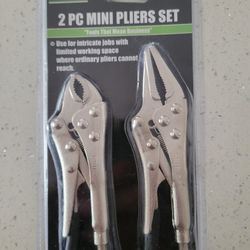 New Grip 2 Piece Mini Vice Grips Pliers 