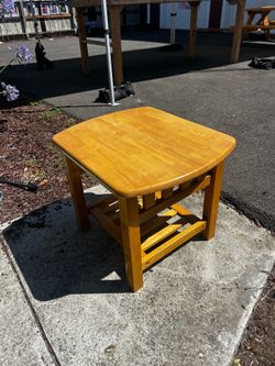 Wooden side table