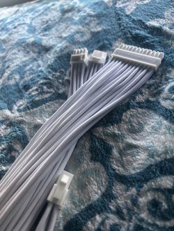 white cable extensions for gaming pc build new