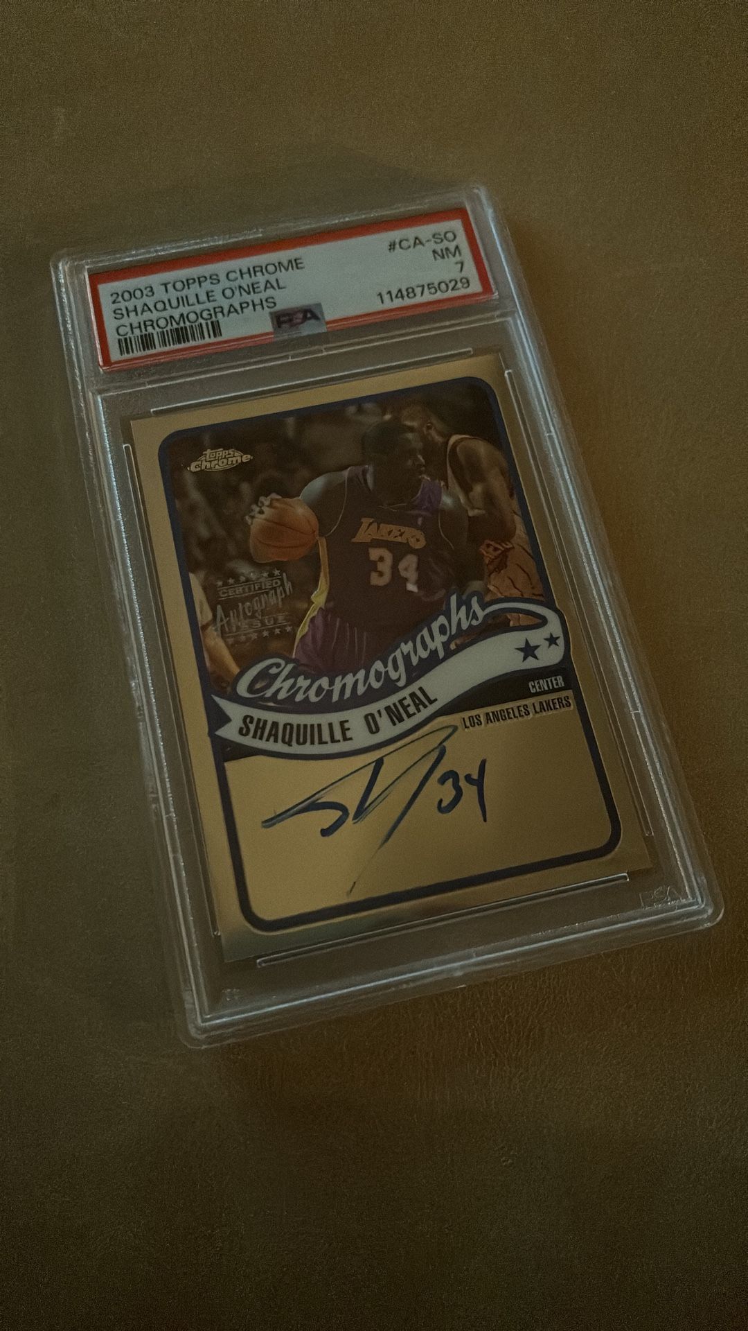2003 Topps Chrome Shaquille O’Neal Autograph