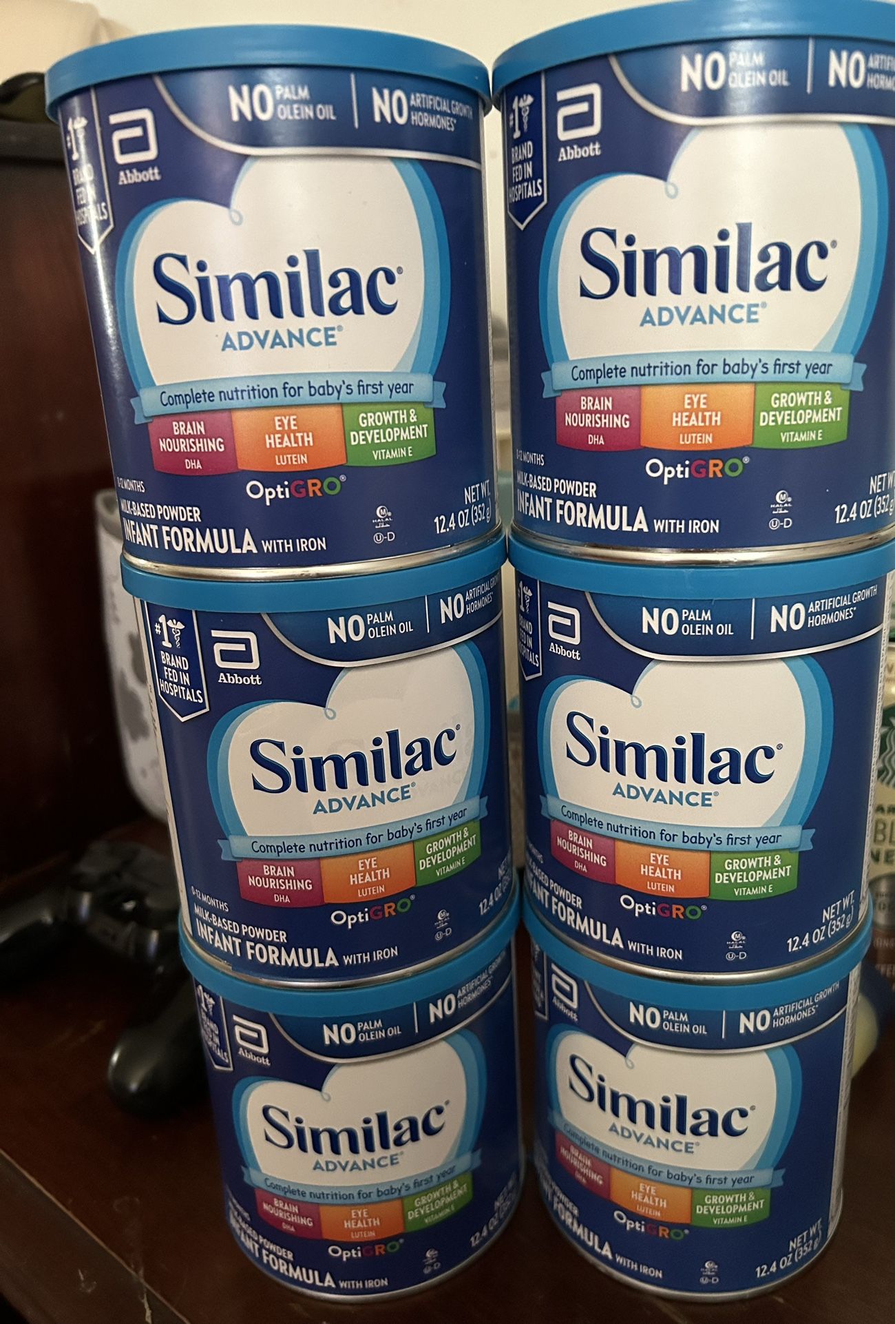 Not Wic!! 6 Cans Similac Advance 