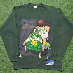 Vintage Seattle SuperSonics Crewneck Large