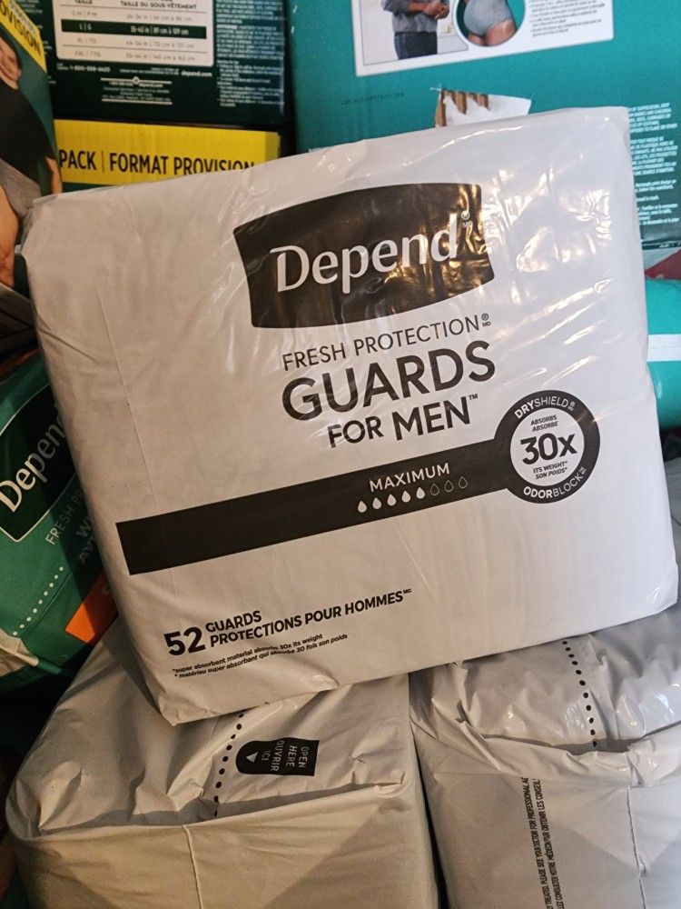Guards Depend $10 Each Pack