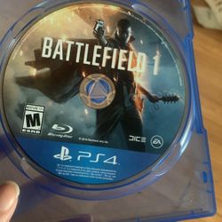 Battlefield one PS4 video game