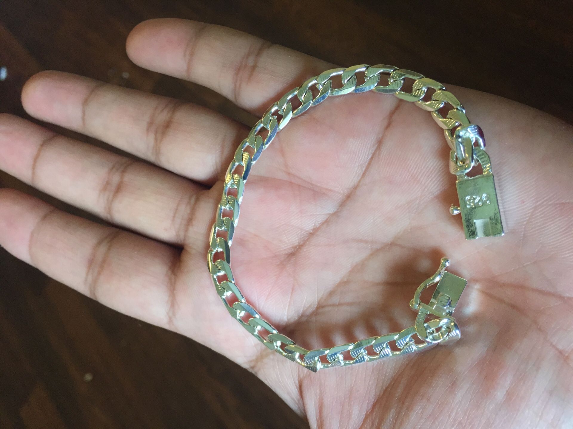 silver bracelet unisex