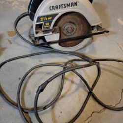 Craftsman 2.5 HP Circular Saw – 7 1/4" Blade, 13 Amps, 5000 RPM – Original Price $170