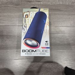BoomTube Wireless LED Light Speaker BLACK NEW IN BOX AS SHOWN