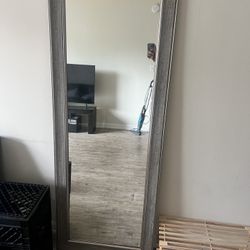 Full Length  Rectangular Gray Mirror