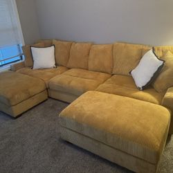 Ashira 5 Piece Corduroy Couch