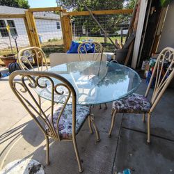 Glass Table Set