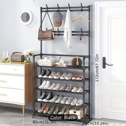 Shoe And Coat Organizer Hat Umbrellas Rack 